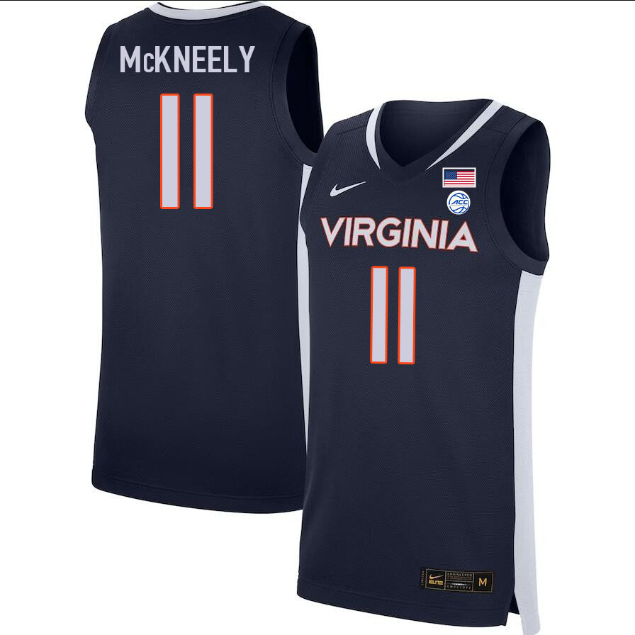 Men #11 Isaac McKneely Virginia Cavaliers College 2022-23 Stitched Basketball Jerseys Sale-Navy - Click Image to Close